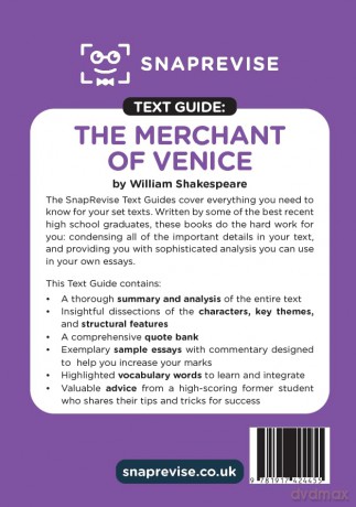 The Merchant of Venice Text Guide: AQA GCSE English Literature Revision Book | Includes Analysis, Key Quotes, Character Insights, and Sample Essays for Top Grades [KSIĄŻKA]