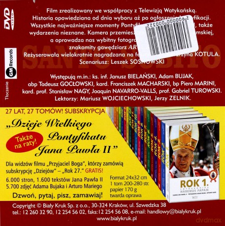 Przyjaciel Boga 2 - płyta DVD Biały Kruk [DVD]