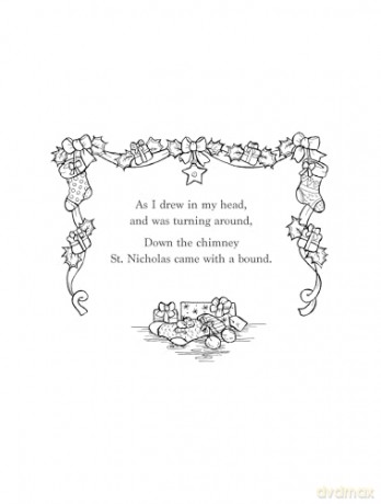The Night Before Christmas Coloring Book [KSIĄŻKA]