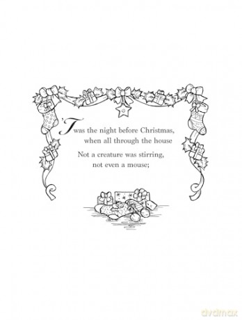 The Night Before Christmas Coloring Book [KSIĄŻKA]