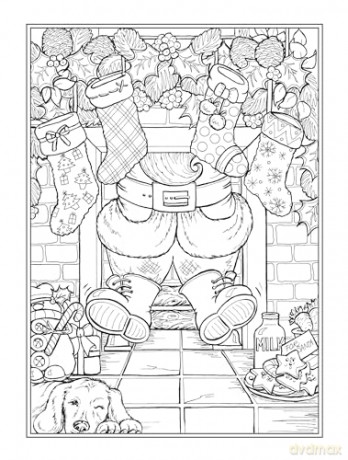 The Night Before Christmas Coloring Book [KSIĄŻKA]