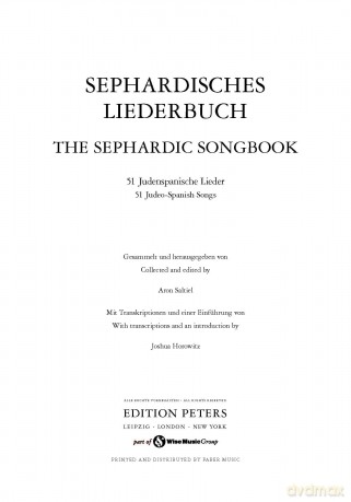 The Sephardic Songbook [KSIĄŻKA]