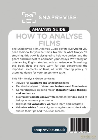 The SnapRevise Analysis Guides: How To Analyse Films AQA GCSE English Literature Revision Book | Includes Analyses, Structural Features, Exemplary Sample Essays [KSIĄŻKA]