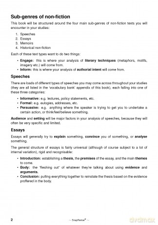 The SnapRevise Analysis Guides: How To Analyse Non-Fiction AQA GCSE English Literature Revision Book | Includes Analyses, Structural Features, Exemplary Sample Essays [KSIĄŻKA]