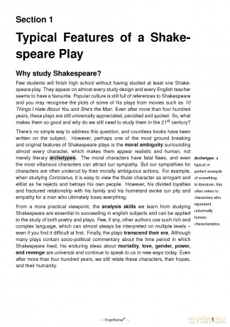 The SnapRevise Analysis Guides: How To Analyse Shakespeare AQA GCSE English Literature Revision Book | Includes Analyses, Structural Features, Exemplary Sample Essays [KSIĄŻKA]