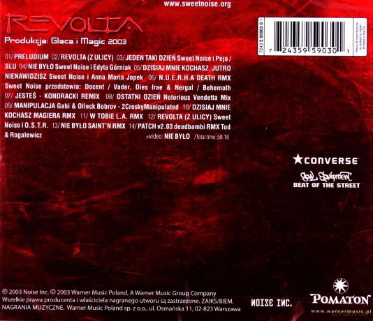Sweet Noise: Revolta [CD]