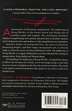 The Sufferings of Young Werther: A New Translation by Stanley Corngold [KSIĄŻKA]