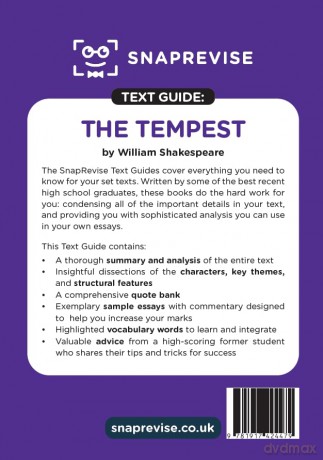The Tempest Text Guide: AQA GCSE English Literature Revision Book | Includes Analysis, Key Quotes, Character Insights, and Sample Essays for Top Grades [KSIĄŻKA]