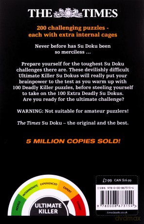 The Times Ultimate Killer Su Doku Book 17: 200 of the deadliest Su Doku puzzles [KSIĄŻKA]