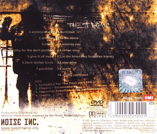 Sweet Noise: The Triptic [CD]+[DVD]