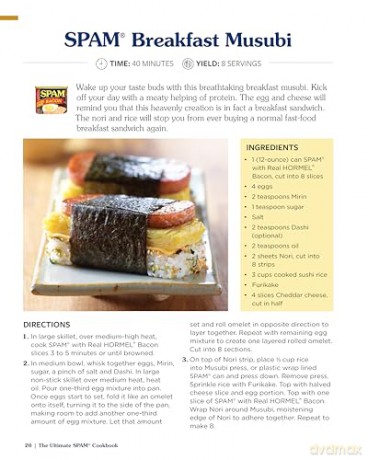 The Ultimate SPAM Cookbook Expanded Edition: 140+ Quick and Delicious Recipes from Traditional to Gourmet [KSIĄŻKA]