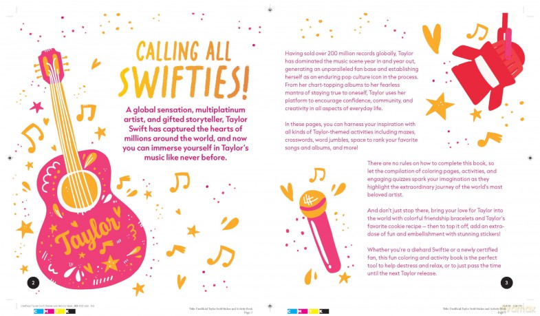 The Unofficial Taylor Swift Sticker and Activity Book: Swiftie Activities to Celebrate Music's Biggest Star - With Over 100 Stickers for the Ultimate Fan! [KSIĄŻKA]