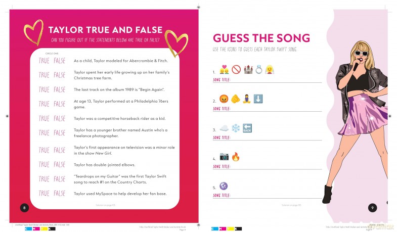 The Unofficial Taylor Swift Sticker and Activity Book: Swiftie Activities to Celebrate Music's Biggest Star - With Over 100 Stickers for the Ultimate Fan! [KSIĄŻKA]