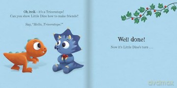 There's a Dinosaur in Your Book: An interactive board book for toddlers [KSIĄŻKA]