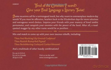 Thou Spleeny Swag-Bellied Miscreant: Create Your Own Shakespearean Insults [KSIĄŻKA]