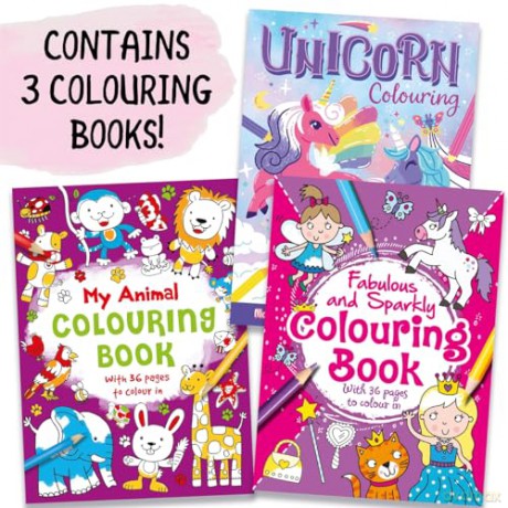 Three Amazing Colouring Books [KSIĄŻKA]