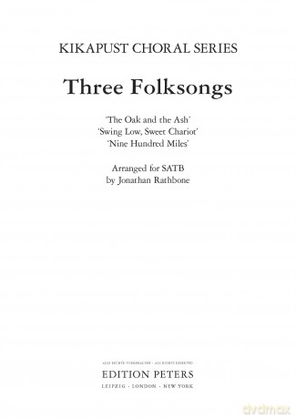 Three Folk Songs [KSIĄŻKA]
