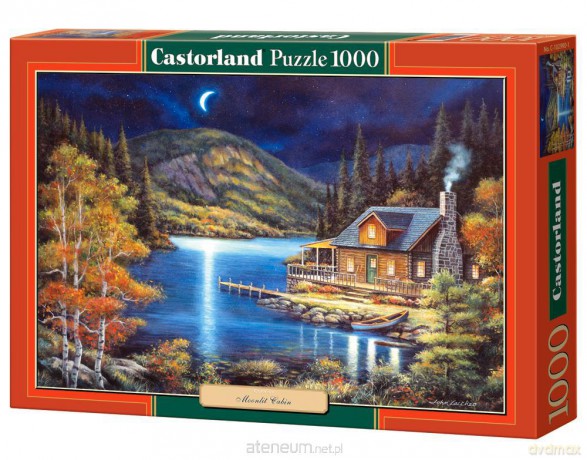 Puzzle 1000 Copy of Moonlit Cabin CASTOR 126710 [PUZZLE]