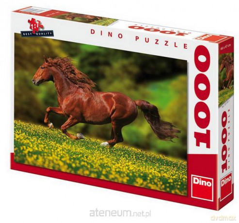 Puzzle 1000 Koń na łące DINO [PUZZLE]