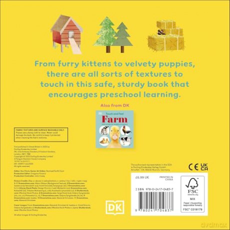 Touch and Feel Baby Animals: With Tactiles for Toddlers to Explore [KSIĄŻKA]