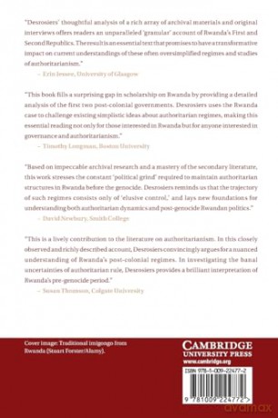 Trajectories of Authoritarianism in Rwanda: Elusive Control before the Genocide: 161 [KSIĄŻKA]