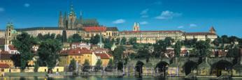 Puzzle 1000 Panoramic Zamek w Pradze DINO [PUZZLE]
