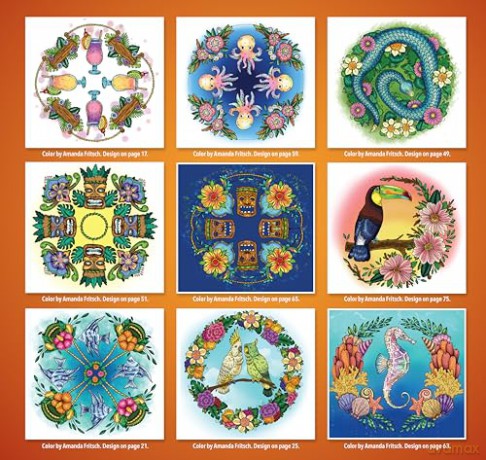 Tropical Island Mandalas Coloring Book: Color Your way through Paradise [KSIĄŻKA]