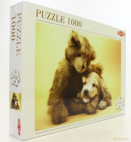 Puzzle 1000 Puppy and a Teddy Bear TACTIC [PUZZLE]