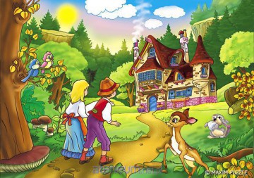Puzzle 104 - Jaś i Małgosia MAXIM [PUZZLE]