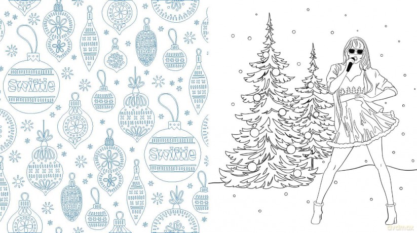 Unofficial Taylor Swift Christmas Coloring Book: More than 100 Pages to Color! [KSIĄŻKA]