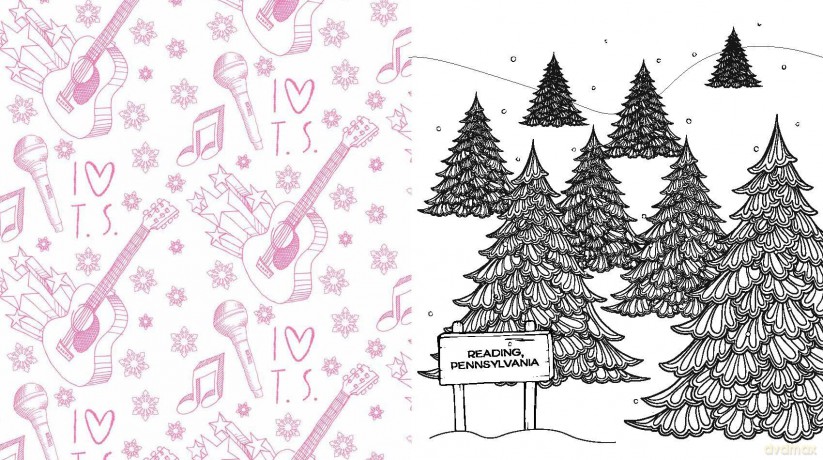 Unofficial Taylor Swift Christmas Coloring Book: More than 100 Pages to Color! [KSIĄŻKA]