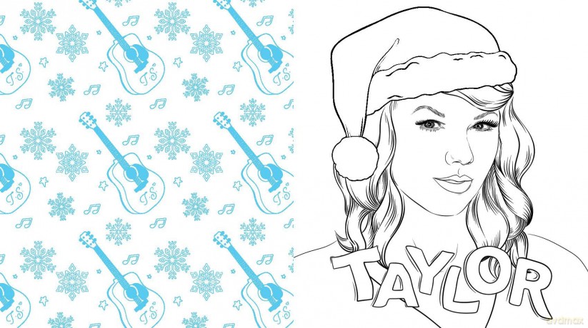 Unofficial Taylor Swift Christmas Coloring Book: More than 100 Pages to Color! [KSIĄŻKA]