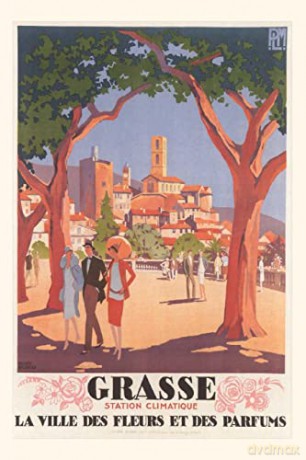 Vintage Journal Grasse Travel Poster [KSIĄŻKA]