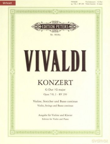 VIVALDI - Concierto en Sol Mayor [KSIĄŻKA]