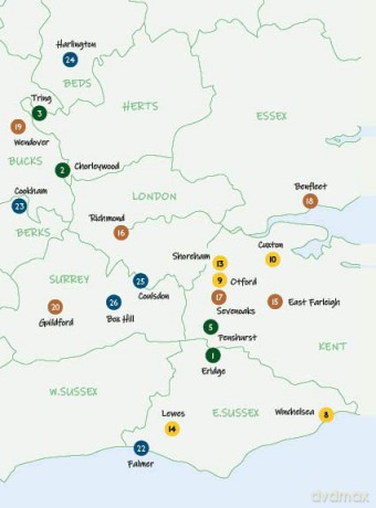 Walks for Each Season Second Edition: 26 great days out in the countryside near London [KSIĄŻKA]