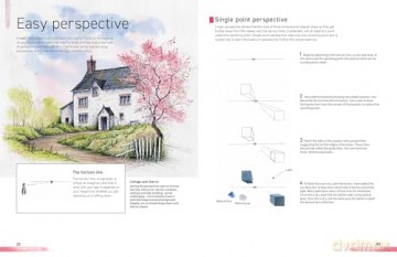 Watercolour for the Absolute Beginner: New techniques, projects and inspiration with full-size outlines [KSIĄŻKA]