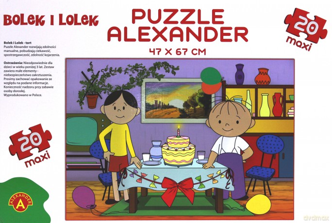 Puzzle 20 - MAXI Bolek i Lolek. Tort ALEX [PUZZLE]