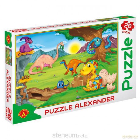Puzzle 20 - MAXI Dinozaury ALEX [PUZZLE]