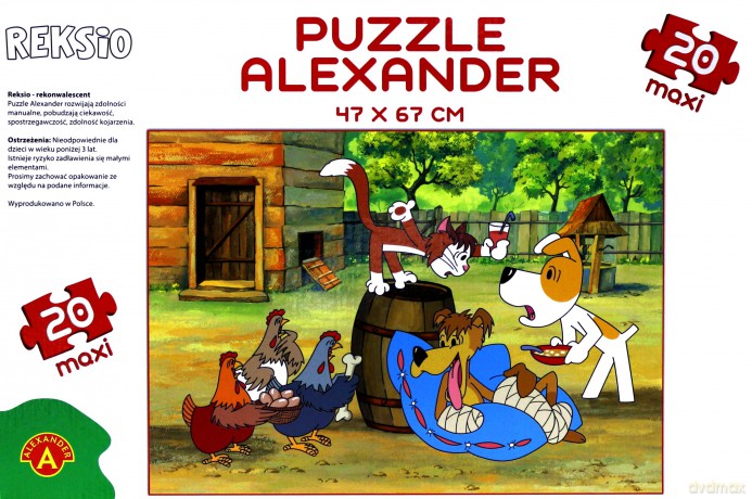 Puzzle 20 - MAXI Reksio rekonwalescent ALEX [PUZZLE]