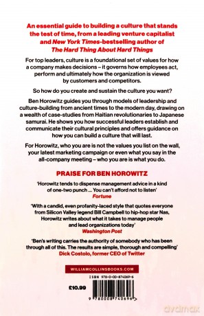 What You Do Is Who You Are: An expert guide to building your company's culture, from the bestselling author and investor Ben Horowitz [KSIĄŻKA]