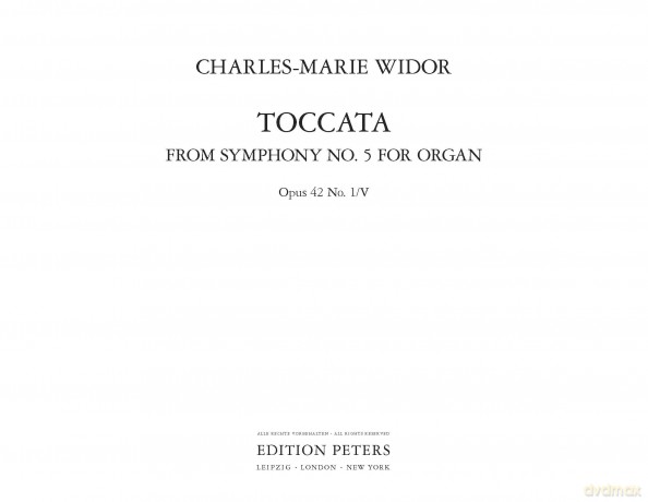 Widor: Toccata for Organ [KSIĄŻKA]