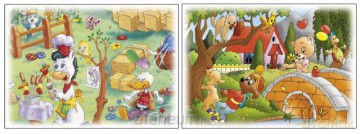 Puzzle 2x24 Grillowanie/Nad jeziorem AXEL [PUZZLE]