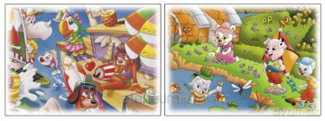 Puzzle 2x24 Na plaży/Nad jeziorem AXEL [PUZZLE]
