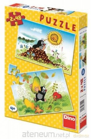 Puzzle 2x48 Krecik i jego świat DINO [PUZZLE]