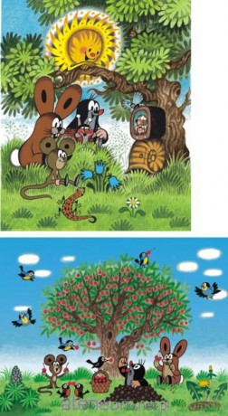 Puzzle 2x48 Krecik i lato DINO [PUZZLE]