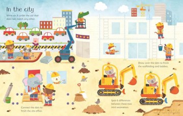 Wipe-Clean Building Site Activities [KSIĄŻKA]