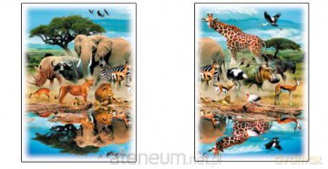 Puzzle 2x50 Afrykańskie zwierzęta AXEL [PUZZLE]