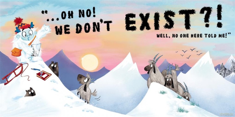 Yetis Don't Exist!: A silly, snowy rhyming adventure! [KSIĄŻKA]