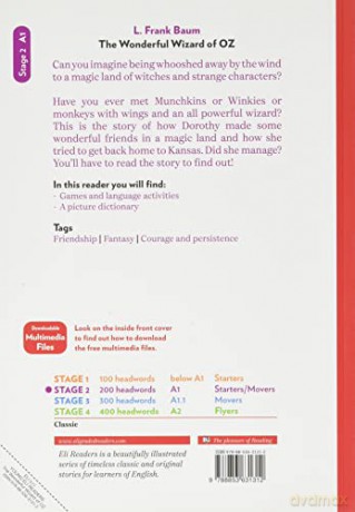Young ELI Readers - English: The Wonderful Wizard of Oz + downloadable multimedi [KSIĄŻKA]