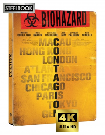 Contagion - Epidemia strachu (steelbook) [Blu-Ray 4K]+[2xBlu-Ray]
